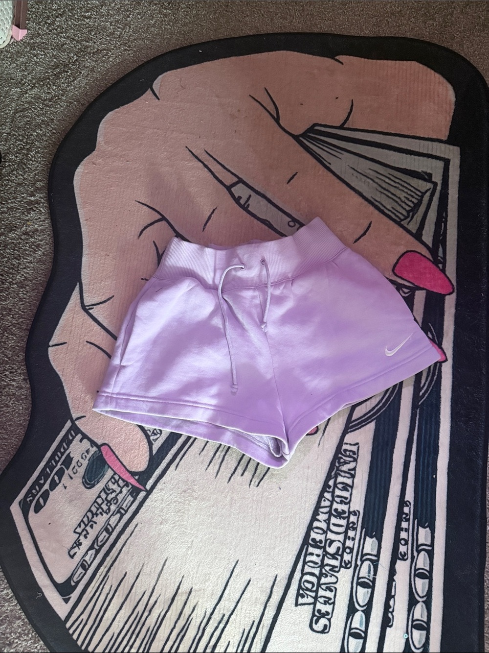 Nike Women’s Lavender Athletic Drawstring Shorts